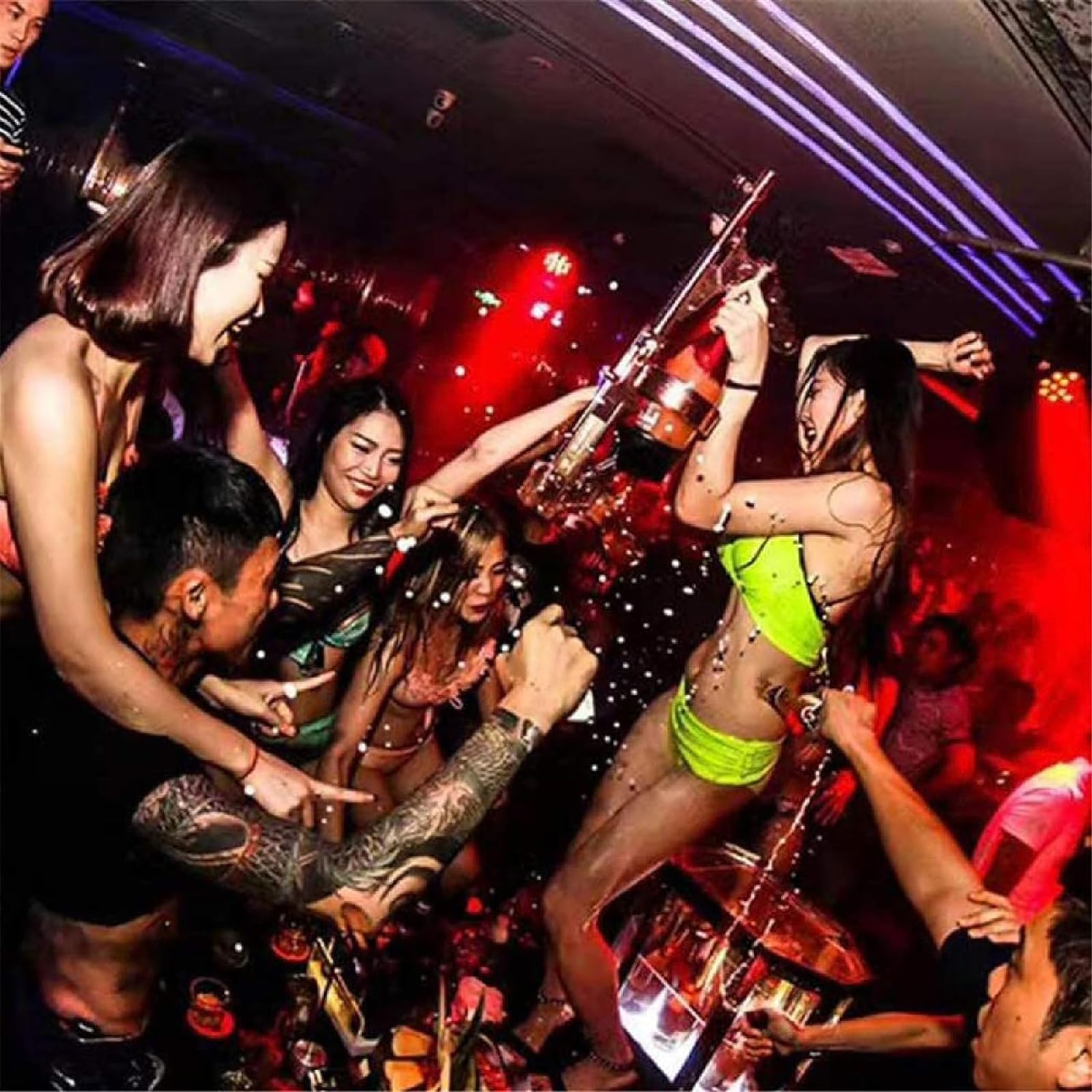 XLTEAM Champagne Gun Shooter, Champagne Spray Gun, Beer Gun